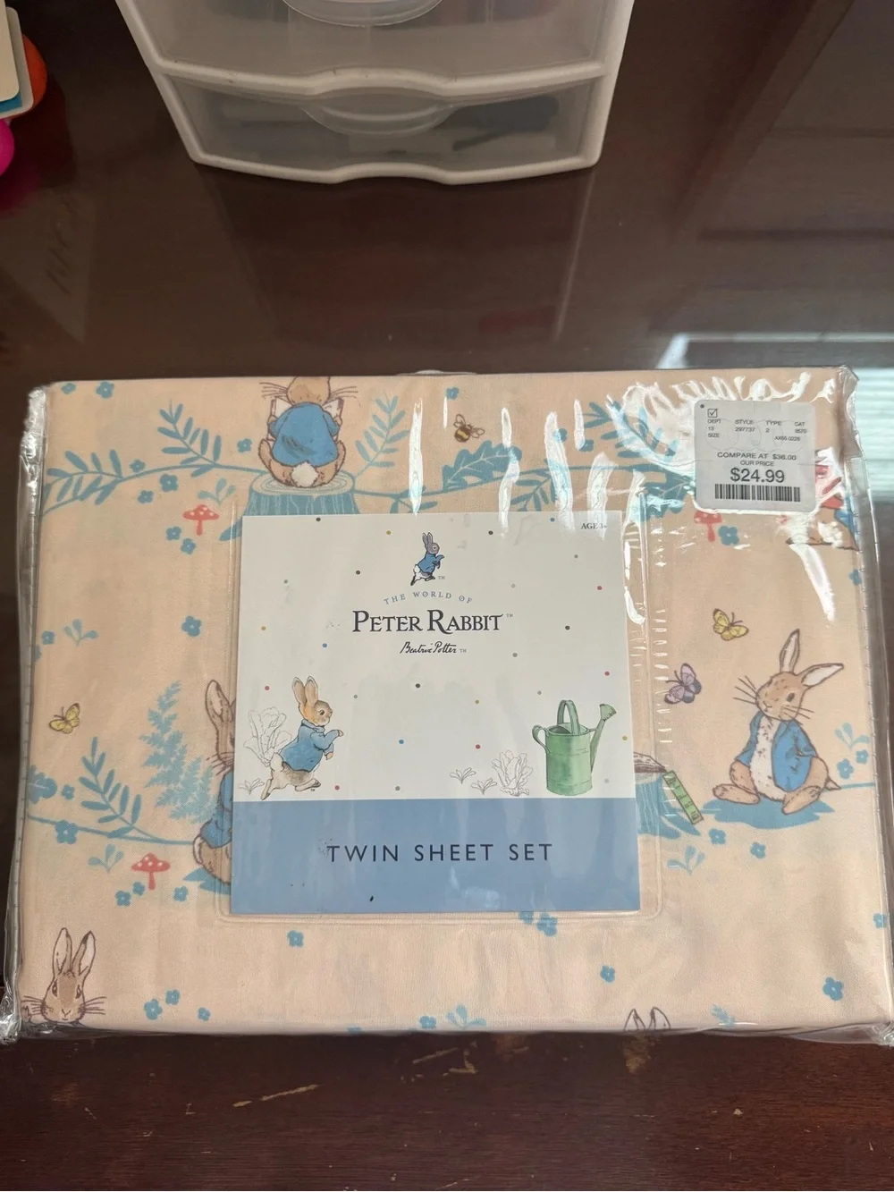 NEW Peter Rabbit Twin Sheet Set 🐰🌼 Beatrix Potter Floral Blue & Pink